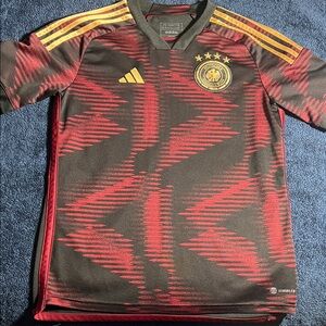 Adidas Kids Germany Soccer Jersey - Red and Gold